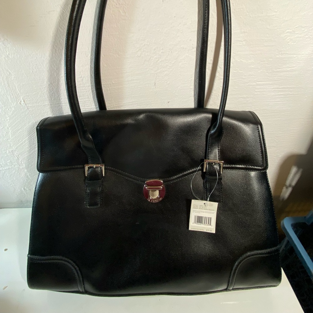 Brand new black Liz Claiborne large work satchel